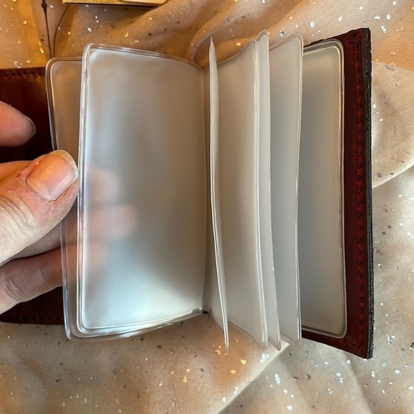 Brand New Patricia Nash Italian Python Genuine Leather Berry Red Astor Wallet - Picture 13 of 16